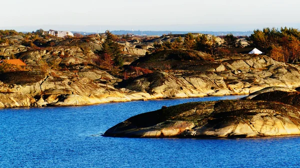 Panorama na wybrzeżu mieszkanie — Zdjęcie stockowe