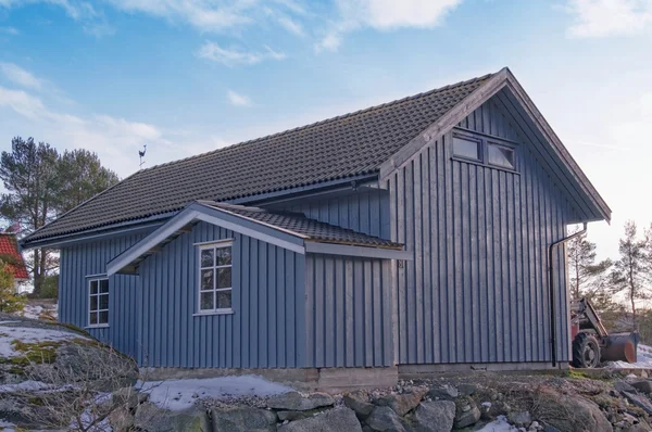 Large blue barn wood — Stock Photo, Image