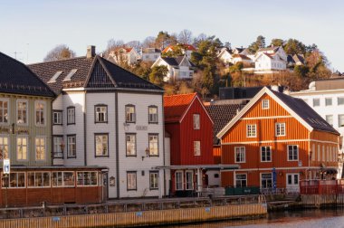 Bryggen binalar Arendal, Norveç