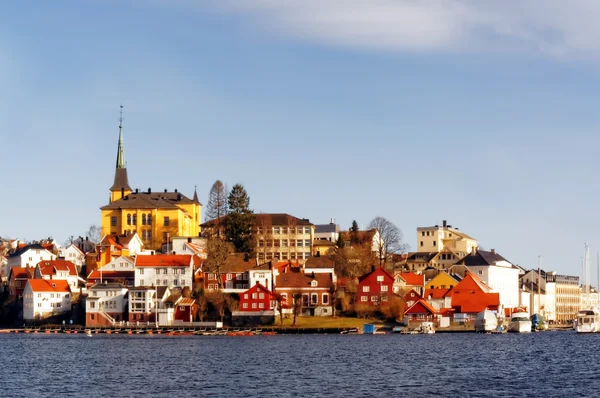 Gamla stan i Arendal, Norge — Stockfoto