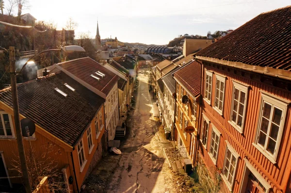 Road to the market in Arendal — Stock Photo, Image