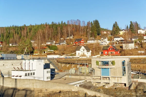 Noorse waterkrachtcentrale Tinfos — Stockfoto