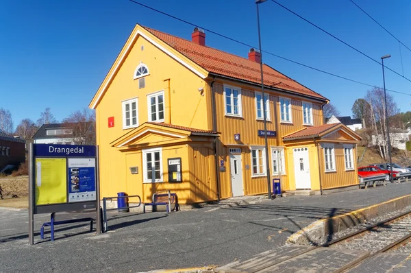 Norsk järnvägsstation — Stockfoto