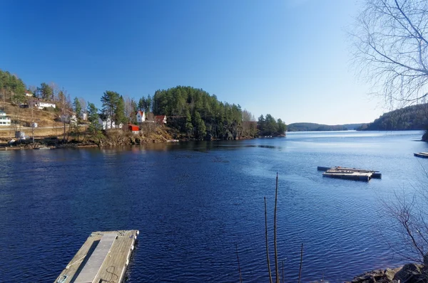 Norweski Tokevann jeziora — Zdjęcie stockowe