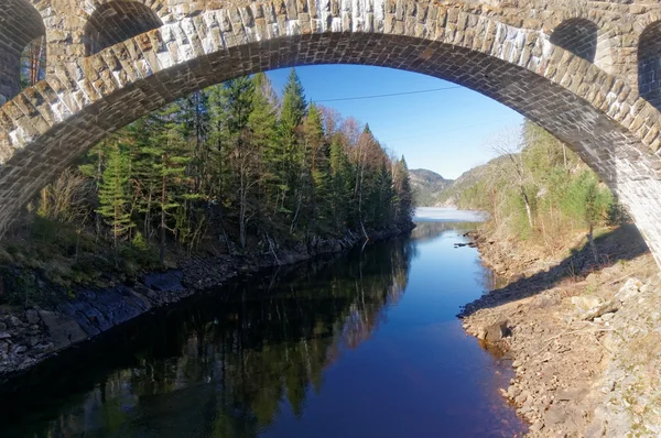 Norwegian stone bridge — Stock Photo, Image