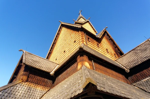 Norwegian roof church — Stock Photo, Image