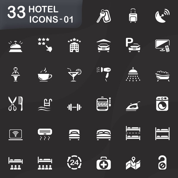 33 hotel icons