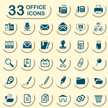 33 kot office simgeleri