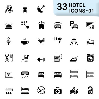 33 black hotel icons 01