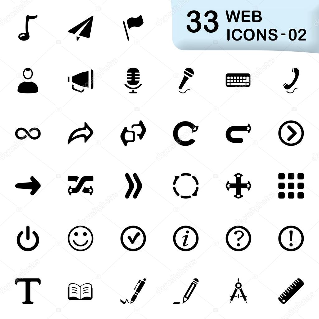33 black web icons 02