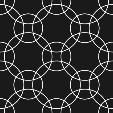Dairesel, oval, şekilli, çizgili kusursuz vektör deseni. Asgari tasarım