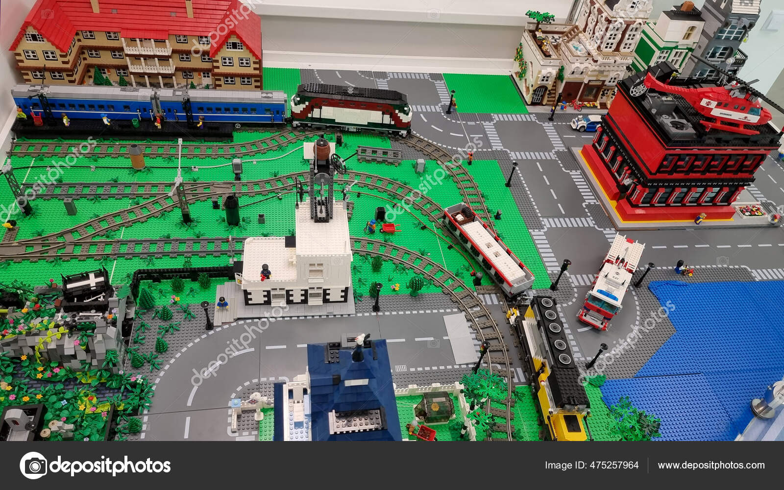 Minsk Belarus 2021 Train Station Lego Train Rides Toy Rails Stock Photo by  ©VOLGAVOLGA 475257964