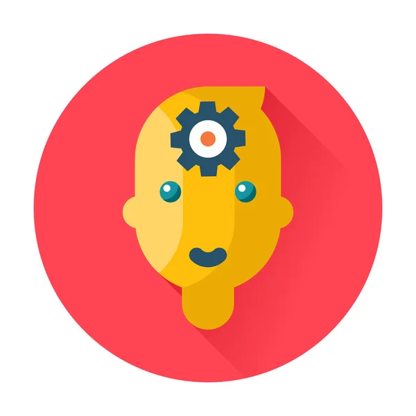 Mind head gear icon — Stock Vector