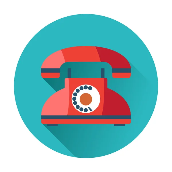 Retro telefon ikonra — Stock Vector