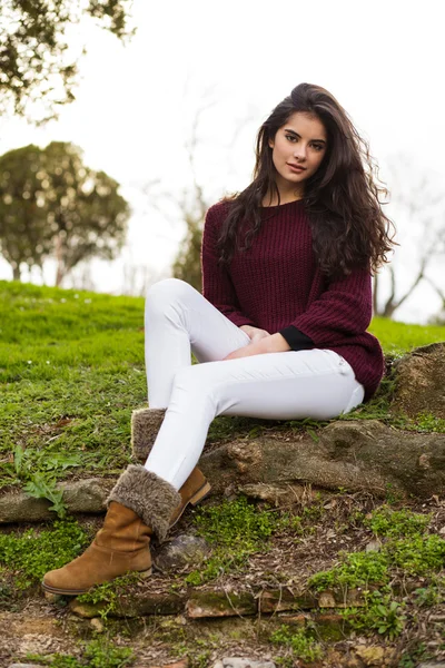 Retrato de menina bonita — Fotografia de Stock