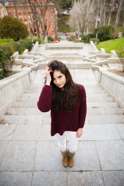 Retrato de menina bonita — Fotografia de Stock