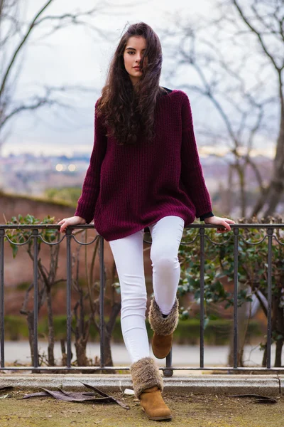 Retrato de menina bonita — Fotografia de Stock