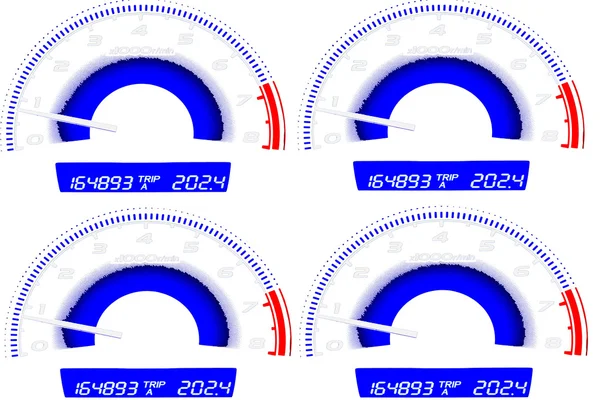 Körsträcka och dashboard — Stockfoto