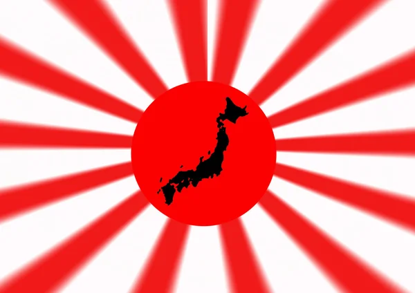 Vlag van Japan afbeelding achtergrond — Stockfoto