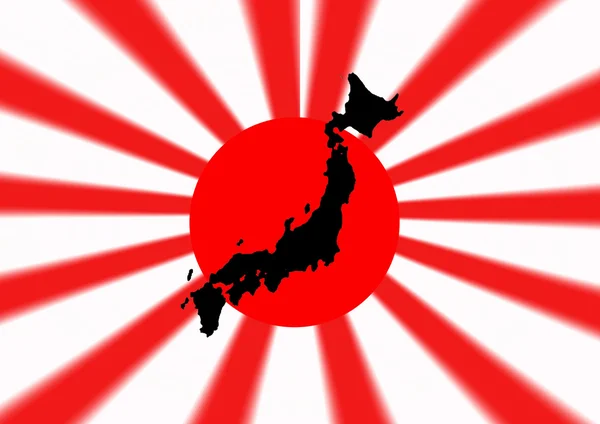 Vlag van Japan afbeelding achtergrond — Stockfoto