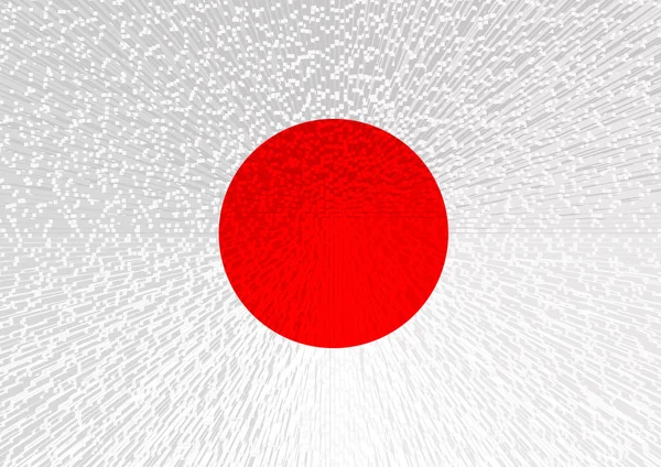 Flag of Japan illustration background