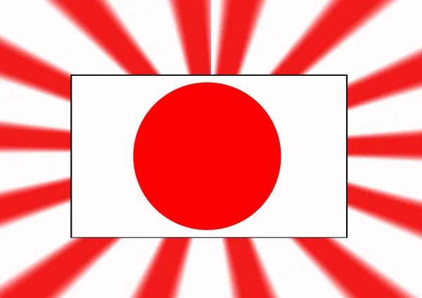 Bandera de Japón fondo ilustración — Foto de Stock