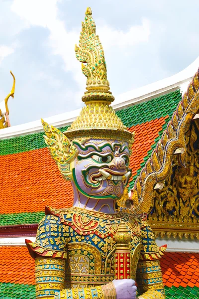 Giant the demon of thailand on the color background — Stock Photo, Image