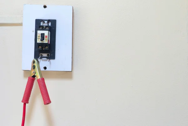 Repair and renovation electricity switch at home concept