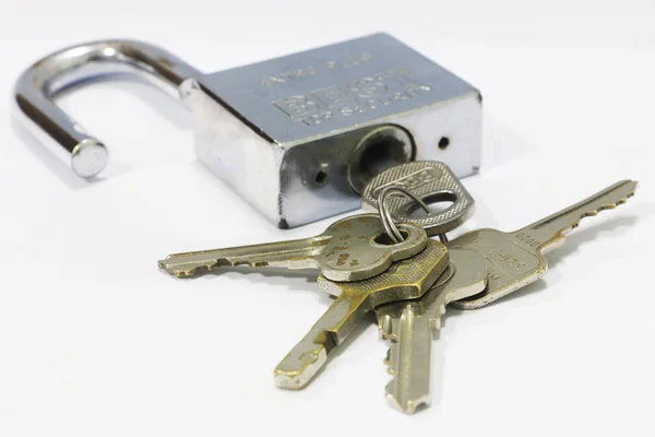 钥匙和钥匙圈 — 图库照片
