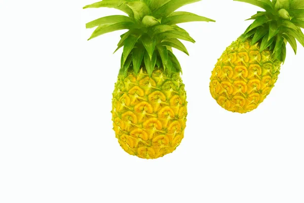 Made Design Rijpe Ananas Geïsoleerd Witte Achtergrond Creatief Concept Dieetvoeding — Stockfoto