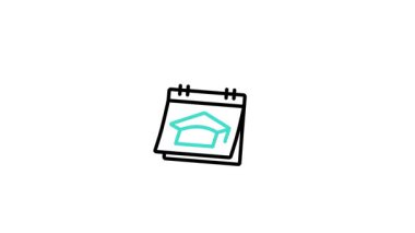 Modern yaratıcı kullanım için tasarlanmış Öğrenci Animasyon Simgesi Profesyonel Canlandırma simgesi. Markalaşma, hareket grafikleri ve dijital sunumlar için mükemmel.