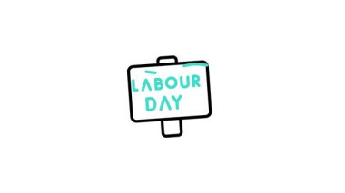 Modern yaratıcı kullanım için tasarlanmış İşçi Bayramı Animasyon Simgesi Profesyonel Canlandırma simgesi. Markalaşma, hareket grafikleri ve dijital sunumlar için mükemmel.