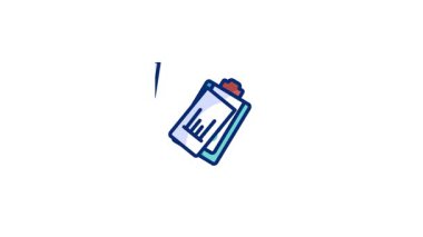 Rapor Animasyon Simgesi Profesyonel Canlandırma simgesi modern yaratıcı kullanım için tasarlandı. Markalaşma, hareket grafikleri ve dijital sunumlar için mükemmel.