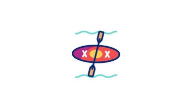 Canoe Animasyon Simgesi Profesyonel Canlandırma simgesi modern yaratıcı kullanım için tasarlandı. Markalaşma, hareket grafikleri ve dijital sunumlar için mükemmel.