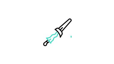 Keris Animasyon Simgesi Profesyonel Canlandırma simgesi modern yaratıcı kullanım için tasarlandı. Markalaşma, hareket grafikleri ve dijital sunumlar için mükemmel.