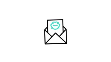 Modern yaratıcı kullanım için tasarlanmış Posta Canlandırılmış Simgesi Profesyonel Canlandırma simgesi. Markalaşma, hareket grafikleri ve dijital sunumlar için mükemmel.