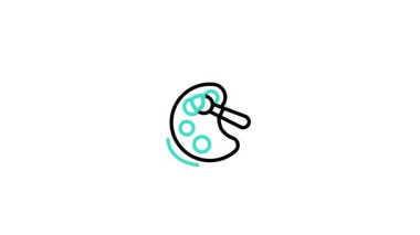 Modern yaratıcı kullanım için tasarlanmış Animasyon Simgesi Profesyonel Canlandırma simgesi. Markalaşma, hareket grafikleri ve dijital sunumlar için mükemmel.