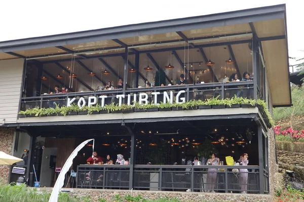 Kopi boru bogor Endonezya Batı Java Mart 2021, doğa temalı bir tatil noktası