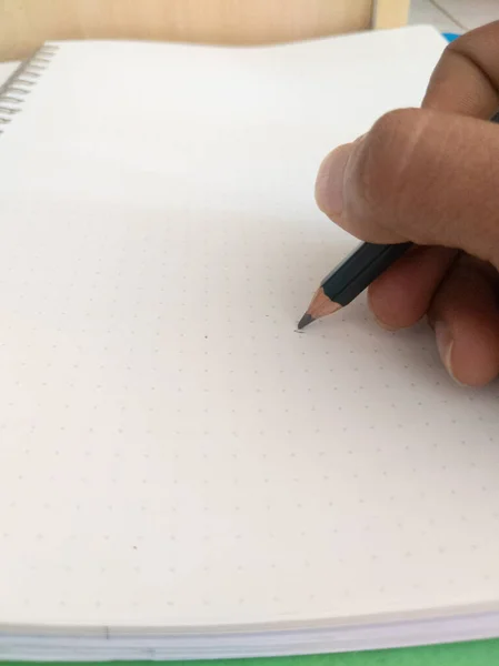 White Pencil Drawing Book — Stock Photo, Image