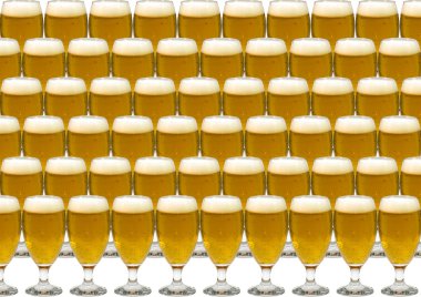 Background with a glass of beer.Option with one glass. clipart