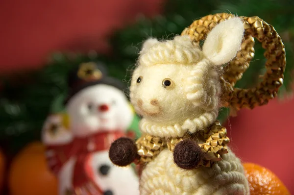 Noel kompozisyon. 2015 yeni yıl sembolü