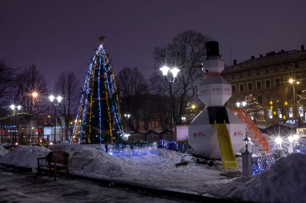 Winter Riga. 31 de diciembre de 2014. Año Nuevo . —  Fotos de Stock