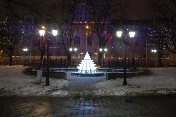 Winter Riga. 31 de diciembre de 2014. Año Nuevo . —  Fotos de Stock