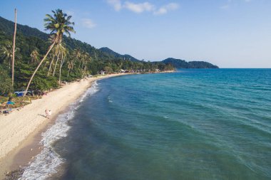 white sand beach,Lonely beach, Koh Chang clipart