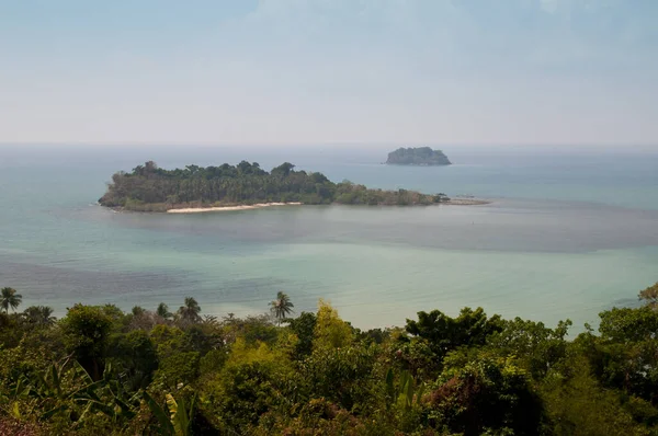 Aerial Dari Sebuah Pulau Thailand Dan Hutan Stok Foto Bebas Royalti
