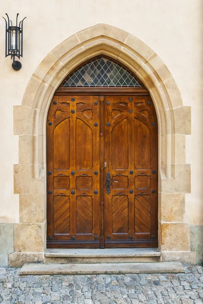 Castello porta di legno — Foto Stock