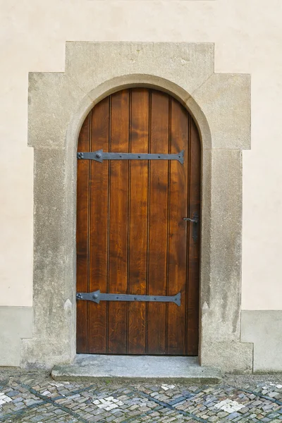 Πολύ παλιά ξύλινη πόρτα — Φωτογραφία Αρχείου