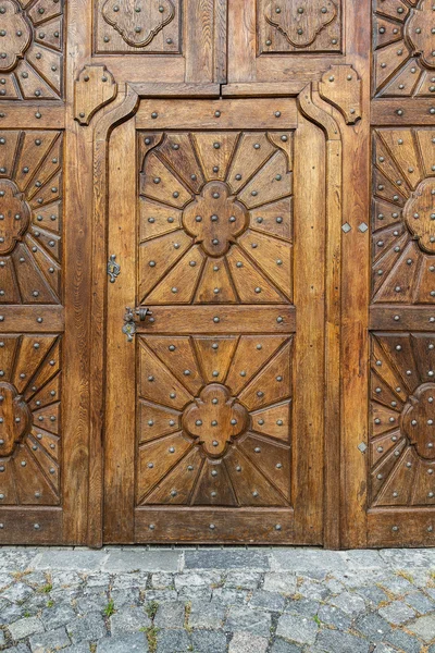 Porta de madeira — Fotografia de Stock