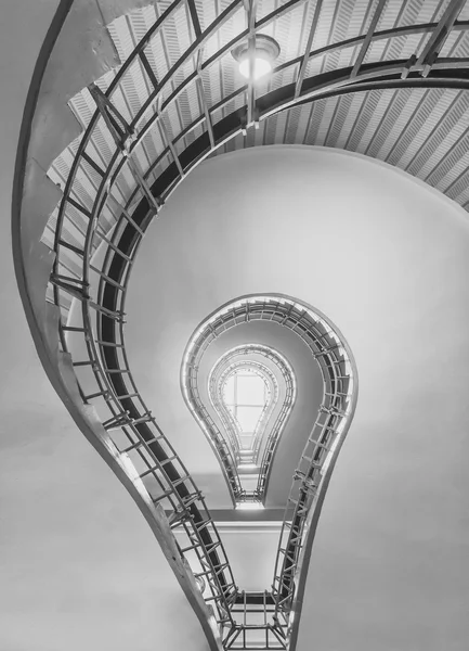 Light bulb shaped cubism staircase Royalty Free Stock Images