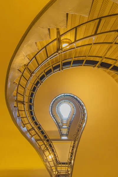 Light bulb shaped cubism staircase Stock Photo